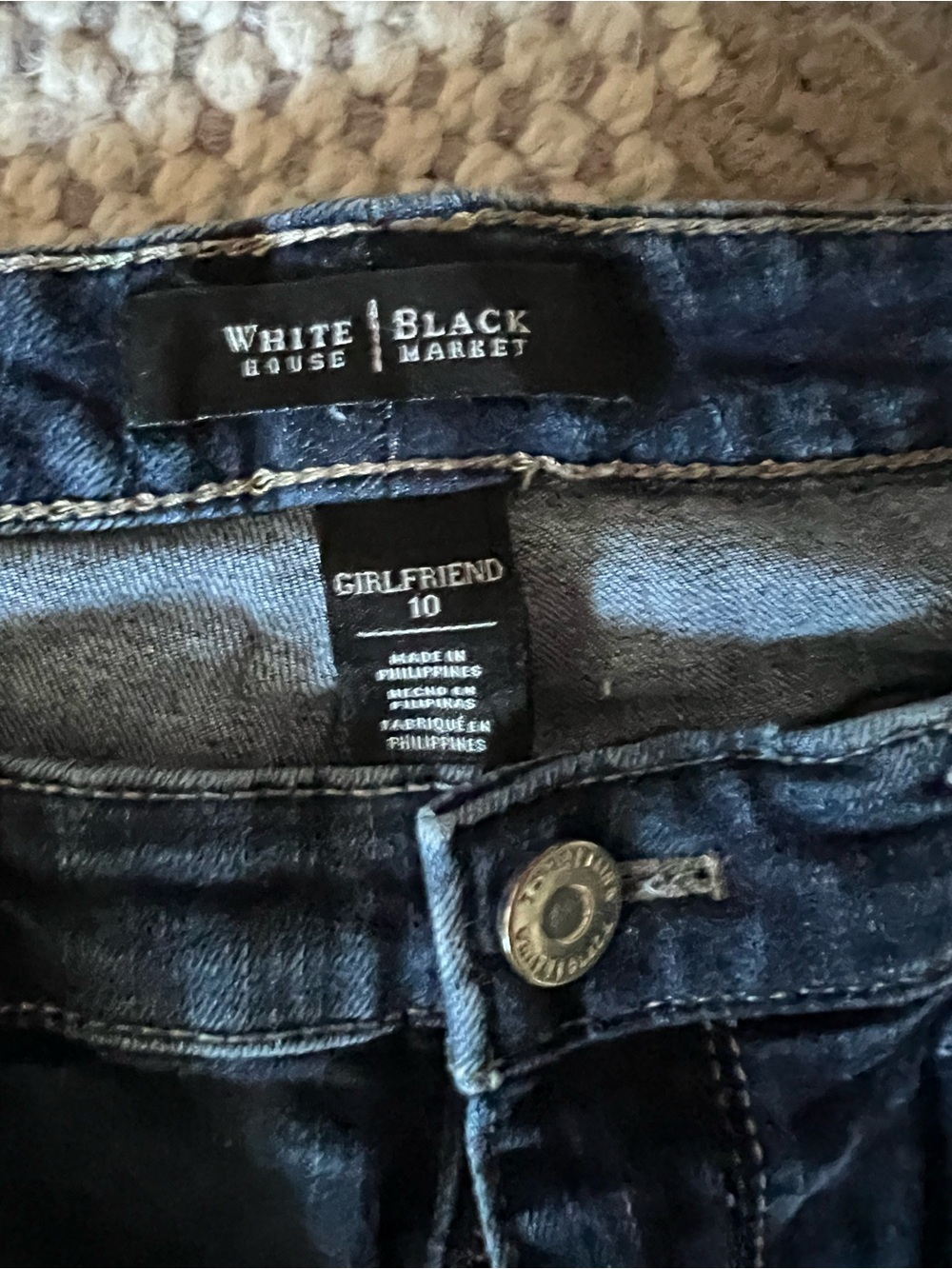 White House Black Market Blue Boyfriend Jeans - Girlfriend Fit